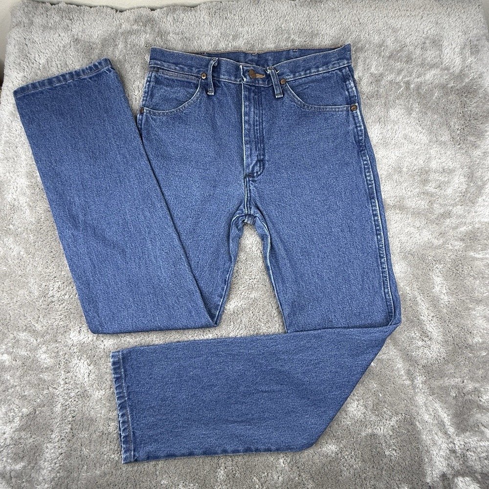 Wrangler 936PWD Cowboy Cut Slim Fit Jeans Mens 30x30 Blue Western Denim USA Fit